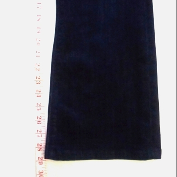7 For All Mankind Dark Blue Boot Cut Jeans - Picture 7 of 10